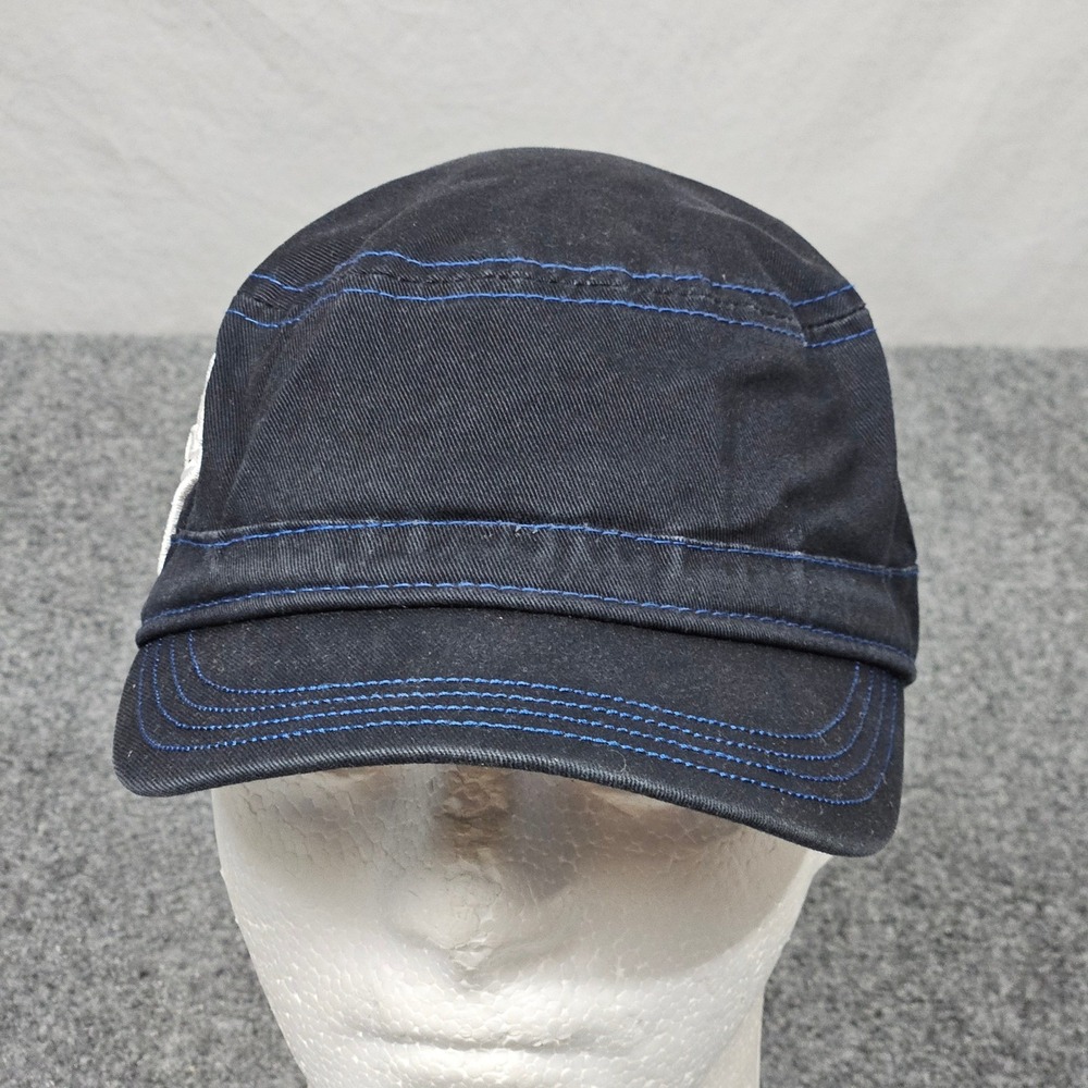 Oklahoma City Thunder‎ Cap OKC Military Cadet Hat Black Blue Stitch NBA Fangear